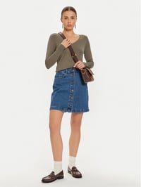 Only ONLVENICE LIFE LS VNECK PULLO KNT NOOS Gri Kadın Kazak 15333990