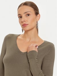 Only ONLVENICE LIFE LS VNECK PULLO KNT NOOS Gri Kadın Kazak 15333990