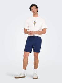 Only&Sons ONSKIAN LIFE STRAIGHT SEERS. SHORTS NOOS Lacivert Erkek Şort 22029752
