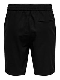Only&Sons ONSLINUS 0007 COT LIN SHORTS NOOS Siyah Erkek Şort 22024967