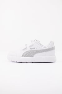 Puma Courtflex V3 Glitz V Inf Beyaz Kız Çocuk Günlük Spor Ayakkabı
