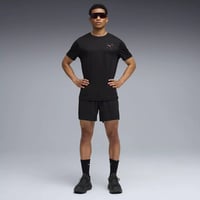 Puma M Run Illustration Graphic T Siyah Erkek T-Shirt 52844601