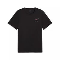Puma M Run Illustration Graphic T Siyah Erkek T-Shirt 52844601