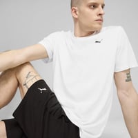 Puma M TAD ESSENTIALS SOLID CAT TEE (LC small cat) Beyaz Erkek T-Shirt 52590802