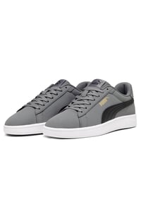 Puma Puma Smash 3.0 Buck Gri Erkek Günlük Spor Ayakkabı