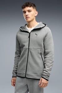 Puma PUMATECH Full-Zip Hoodie Gri Erkek Sweatshirt 69395103