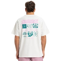 Quiksilver HW OUTSIDE INSIDE SS Beyaz Erkek T-Shirt EQYZT08032-WBK0