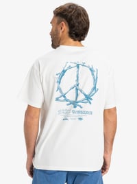Quiksilver HW TREE CONNECTION SS Beyaz Erkek T-Shirt EQYZT08034-WBK0