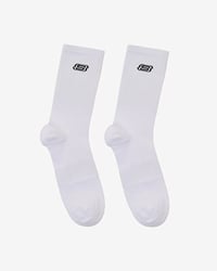 Skechers 2'li Paket Athleisure S Logo Uzun Çorap Beyaz Unisex Çorap