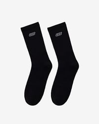 Skechers 2'li Paket Athleisure S Logo Uzun Çorap Siyah Unisex Çorap