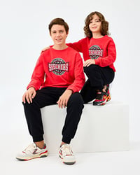Skechers B Crewneck Sweatshirt Kırmızı Erkek Çocuk Sweatshirt SK2520017-3449