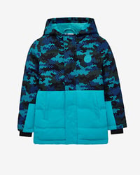 Skechers B Puffer Jacket Turkuaz Erkek Çocuk Ceket SK2520047-3953