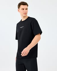 Skechers M Graphic Tee Reflect Logo Oversize T-Shirt Siyah Erkek T-Shirt S231094-3817