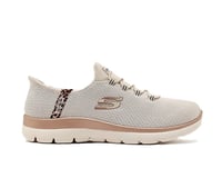 Skechers SUMMITS LEOPARD CHIC Bej Kadın Günlük Spor Ayakkabı