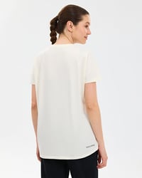 Skechers W Crew Neck Graphic Tee T-Shirt Beyaz Kadın T-Shirt S221482-3855