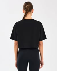 Skechers W Crop Fit Graphic Tee T-Shirt Siyah Kadın T-Shirt S2510144-001