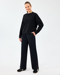 Skechers W Essential Crewneck Sweatshirt Siyah Kadın Sweatshirt S2610011-3817