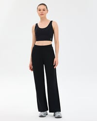 Skechers W Essential Wide Leg Sweatpant Siyah Kadın Eşofman Alt S2610152-3817
