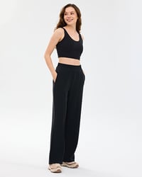 Skechers W Soft Touch Regular Sweatpant Siyah Kadın Eşofman Alt S2610035-3817