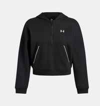 Under Armour Rival Flc Piped HZ Hoodie Siyah Kadın Sweatshirt 6003707-005
