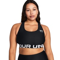 Under Armour UA HG Mid Branded Siyah Kadın Sporcu Sütyeni (Bra) 1383544-001