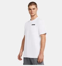 Under Armour UA HW ARMOUR LABEL SS Beyaz Erkek T-Shirt 1382831-100