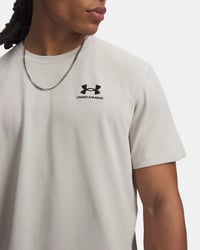 Under Armour Ua M Logo Emb Heavyweıght Ss Beyaz Erkek T-Shirt 1373997-110