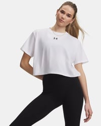 Under Armour Ua Rival Boxy Tee Solid Beyaz Kadın T-Shirt 6011064-101