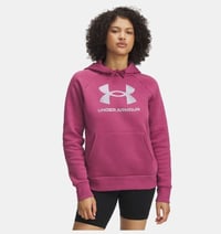 Under Armour UA Rival Flc Shimmer Hdy Fuşya Kadın Sweatshirt 6003710-659