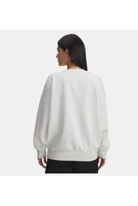 Under Armour UA Rival Fleece OS Crew Gri Kadın Sweatshirt 1386463-023