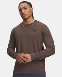 Under Armour Ua Sportstyle Left Chest Ls Kahverengi Erkek T-Shirt 1329585-200