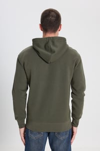 Wrangler Grafik Logolu Kapüşonlu Sweatshirt Haki Erkek Sweatshirt W242443801
