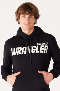 Wrangler Kapüşonlu Sweatshirt Siyah Erkek Sweatshirt W232257001