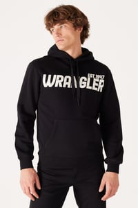 Wrangler Kapüşonlu Sweatshirt Siyah Erkek Sweatshirt W232257001