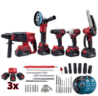 5 Lİ MATKAP SETİ 3x1 çelik şanzuman  bl motor