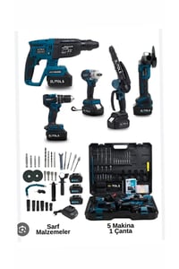 5 li matkap seti dal budama testere spral taşlama vidalama somun sıkma hilti