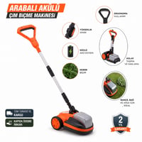 AKÜLÜ ÇİM BIÇME KADEMELİ AYARLI
