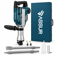ASSUR Profesyonel Elektrikli Kırıcı Delici Yıkım Çekici Seti Çantalı