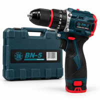 BN-5 16.8V Kömürsüz Akülü Vidalama Matkap 30 Nm Çift Akülü 2.0Ah Full Set Çantalı