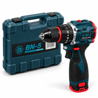 BN-5 16.8V Kömürsüz Akülü Vidalama Matkap 30 Nm Çift Akülü 2.0Ah Full Set Çantalı