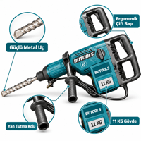 BUTOOLS 11 KG Kırıcı Delici Profesyonel Elektrikli Kırıcı Matkap