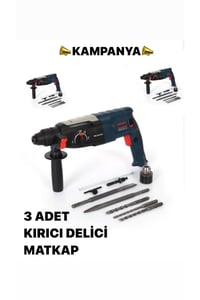 Darbeli matkap kırıcı delici 3 adet