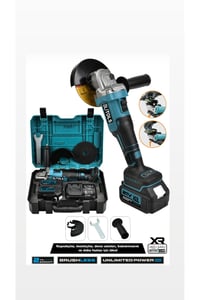 FIRÇASIZ BRUSHLESS 2 Lİ MATKAP SETİ SPRAL TAŞLAMA SOMUN SIKMA