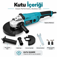 Metal Şanzıman Sipiral Taşlama Ve Kesme Makinası 2200 W 230 Mm