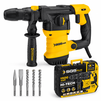 SGS Plus SGS5183 1500W 5 Joule SDS Plus Profesyonel Kırıcı Delici Matkap 5 Parça Uç Setli
