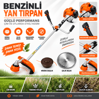 TIRPAN MOTORU OT BİÇME BENZİNLİ YAN TİPİ