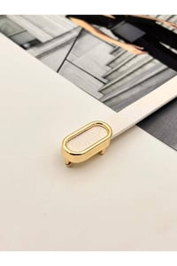 İthal oval Gold Tokalı ince Kadın Kemer Pantolon Kemeri Elbise Kemeri Gömlek Kemeri Ceket Kemeri Beyaz