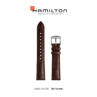 Hamilton Boulton Small Second İçin Kahverengi Deri Kordon 18/16mm H690134105