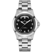 Hamilton Khaki Field King Day-Date 40mm H64475131 Otomatik Siyah Kadran Çelik Bileklik - Marmaris Gold Center