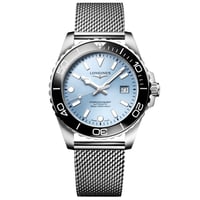 Longines HydroConquest 42mm L3.788.4.99.6 Buzlu Mavi Güneş Işını Desenli Kadran Erkek Saati Marmaris Gold Center